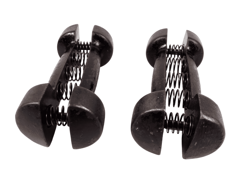 Vintage Gym Exercise Weights Terry s Herbert Terry Black Spring Grip ...