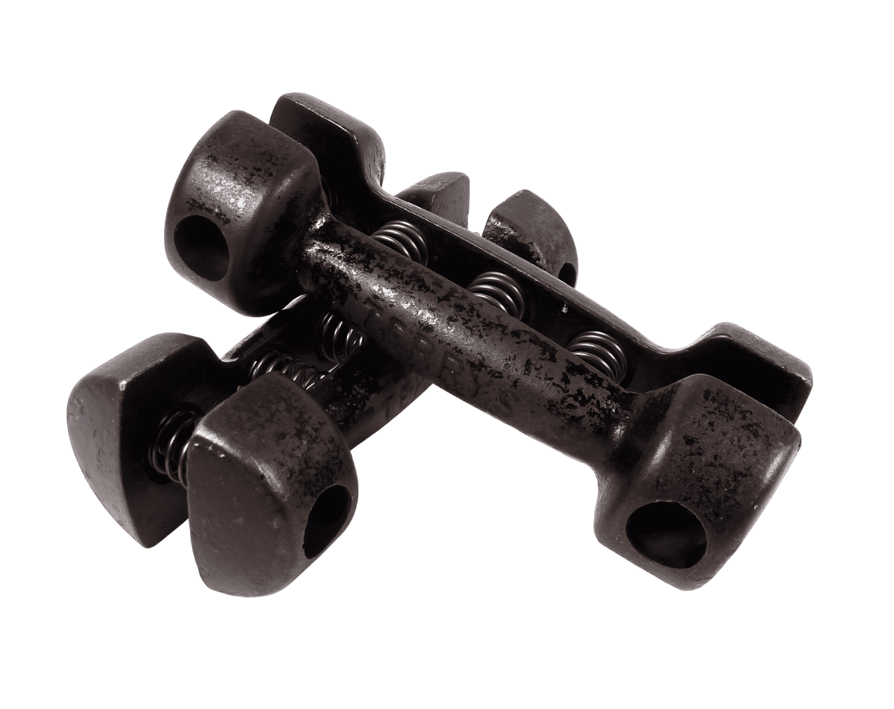 Vintage Gym Exercise Weights Terry s Herbert Terry Black Spring Grip ...