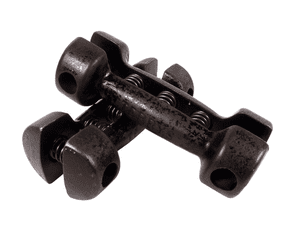 Vintage Gym Exercise Weights Terry's Herbert Terry Black Spring Grip Dumbbells Gentlemen's Sandow