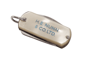 Vintage H E Nunn & Co Ltd Manchester Sheffield Folding Pocket Knife Opener Screwdriver Reg No