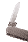 Vintage Ibberson Sheffield Engine Turned Folding Folder Stainless Pocket Pen Knife Violin Mark