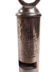 Vintage J Hudson & Co The Emca Boy Scouts Be Prepared Whistle Made in England GSW Scouting