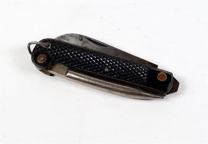 Vintage Jack Knife Folding Folder Pocket Knife Spike Can Opener Jowika Army Scout Navy