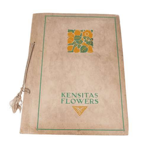 Vintage Kensitas Flowers Cigarette Card Album c/w Set of 60 Silks Circa 1930s