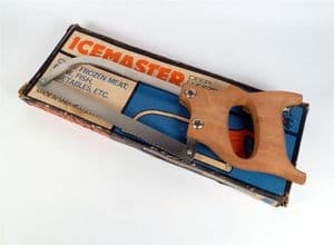 Vintage Kitchen Boxed Saunders & Smith Sheffield Ice Master Deep Freezer Stainless Saw Bone Meat Veg