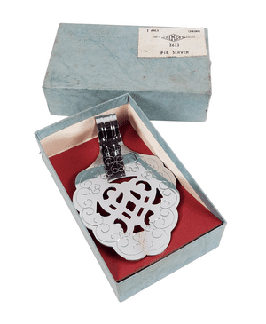 Vintage Kitchen Boxed Zimco England Chrome Plate 2623 Pie Cake Server Circa 1950s