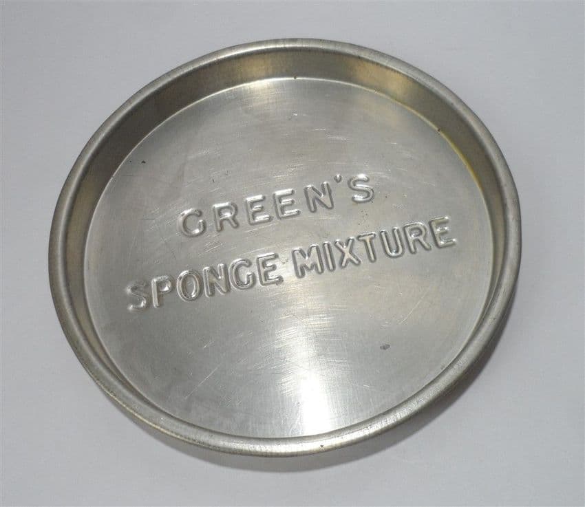 Vintage Kitchen Green's Sponge Mixture Advertising Baking Tin Tray H J Green Brighton Sponge Cake