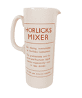 Vintage Kitchen Horlicks Ceramic Drink Mixer 1930s Measuring Jug England Frother Plunger