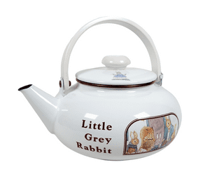Vintage Kitchen Japanese Enamel Little Grey Rabbit Stove Top Kettle Alison Uttley Margaret Tempest