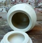 Vintage Kitchen Kernewek Pottery One and All Goonhavern Cornwall England Flour Storage Jar Canister