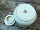 Vintage Kitchen Kernewek Pottery One and All Goonhavern Cornwall England Flour Storage Jar Canister