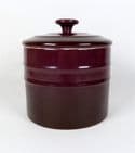 Vintage Kitchen Kuhn Rikon Switzerland Purple Pottery Storage Jar Canister Tea Coffee Sugar Etc