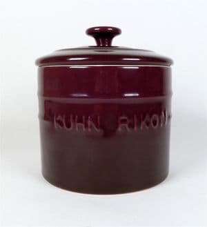 Vintage Kitchen Kuhn Rikon Switzerland Purple Pottery Storage Jar Canister Tea Coffee Sugar Etc