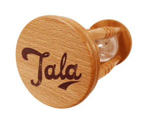 Vintage Kitchen Large 7" High Tala Brand Wood & Glass Hour Glass Egg Sand Timer