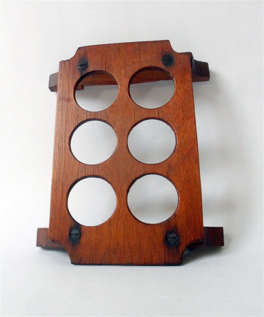Vintage Kitchen Primitive Free Standing Wooden Egg Rack Holder Tray ...