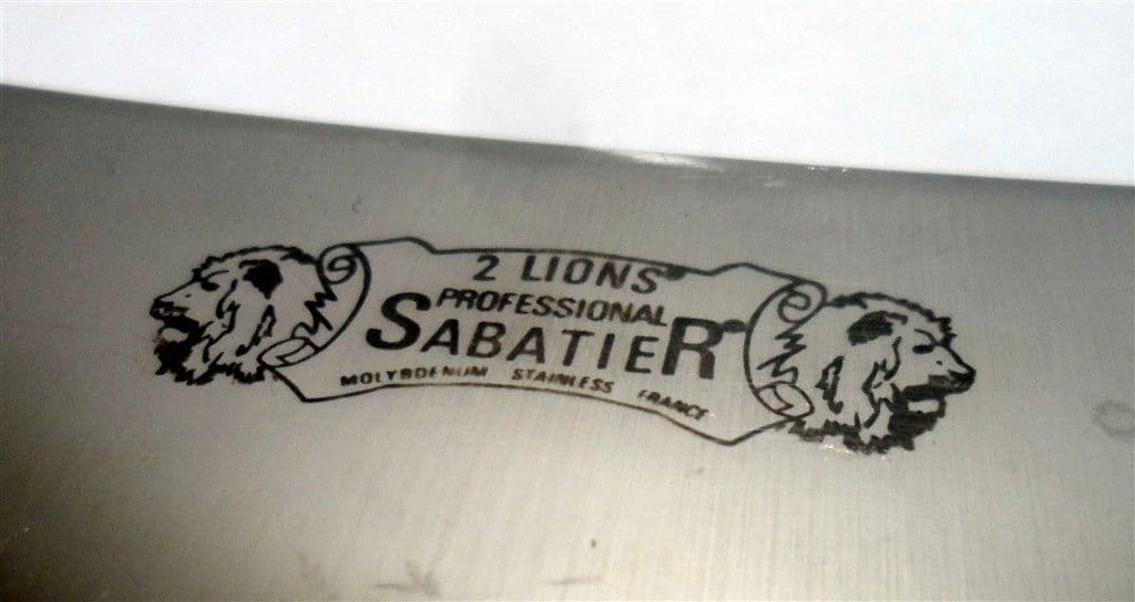Vintage Kitchen Sabatier 2 Lions Professional Butchers Cleaver Knife