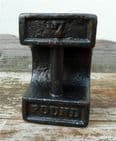 Vintage Kitchen Shop Cast Iron Bar Weight 7lb 7 Pounds Door Stop  Heavy Paperweight