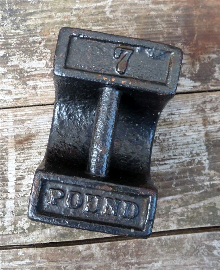 Vintage Kitchen Shop Cast Iron Bar Weight 7lb 7 Pounds Door Stop  Heavy Paperweight