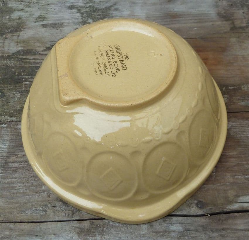 Vintage Kitchen T G Green Church Gresley England Patterned Mixing Bowl