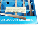 Vintage Kitchen Tableware Cutlery Boxed Viners Sheffield Chelsea Steel 7 Piece Place Set 1960/70s