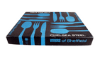 Vintage Kitchen Tableware Cutlery Boxed Viners Sheffield Chelsea Steel 7 Piece Place Set 1960/70s