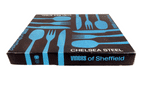 Vintage Kitchen Tableware Cutlery Boxed Viners Sheffield Chelsea Steel 7 Piece Place Set 1960/70s