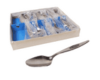 Vintage Kitchen Tableware Cutlery Six Boxed 6 Stainless Steel Tea Spoons Unused 1960s MCM