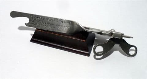 Vintage Kitchen Utensil Metal Ekco Miracle Safety Tin Can Bottle Handy Opener Butterfly Type Camping