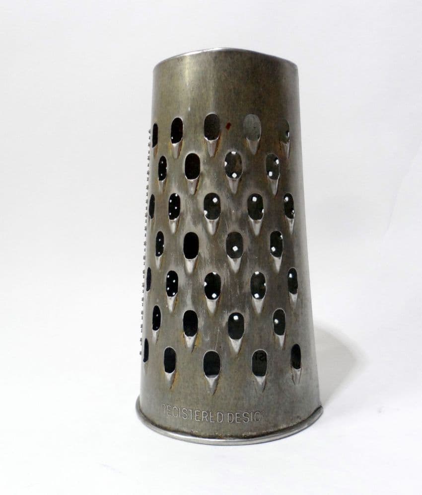 Vintage Kitchen Utensil Tool Round Steel 3 Panel Grater Registered Australia 1930s