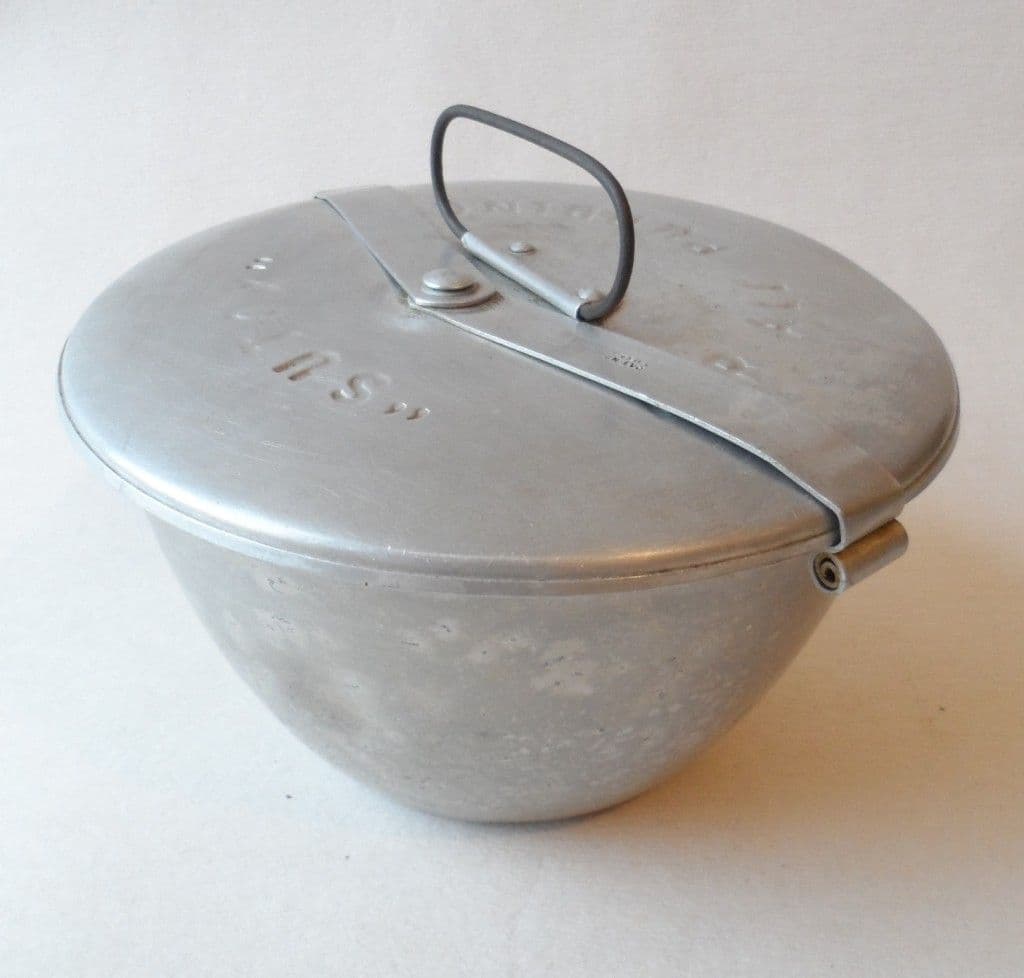 Vintage Kitchen Ware Kitchenalia Patent Pudding Steamer Lidded Bowl