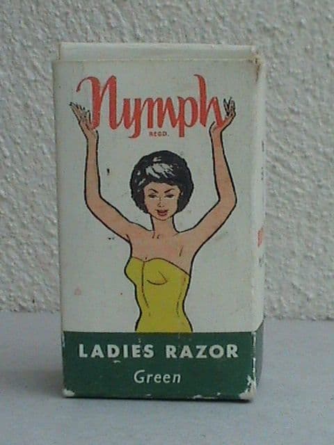 Vintage Ladies Nymph Green Safety Razor by Souplex Morecambe 1950s In Original Box & Blade