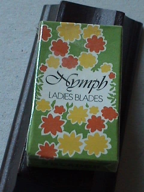 Vintage Ladies Nymph Safety Razor Blades by Souplex Morecambe Sealed Packet Unused as New