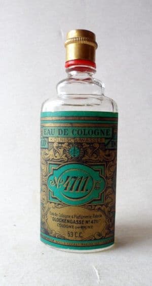 Vintage Ladies Perfume Scent Bottle Glockengasse 4711 EDC Eau de Cologne 53cc 53ml 1970s