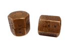 Vintage Large Handmade Brass Nut & Bolt How's That Owzthat Cricket Dice Game c/w Instructions 1940s
