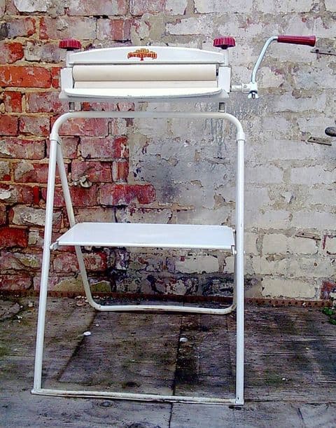 Vintage Laundry Kitchen Washing Unusual Gael Bedford Folding Foldaway Mangle Wringer Circa 1950s