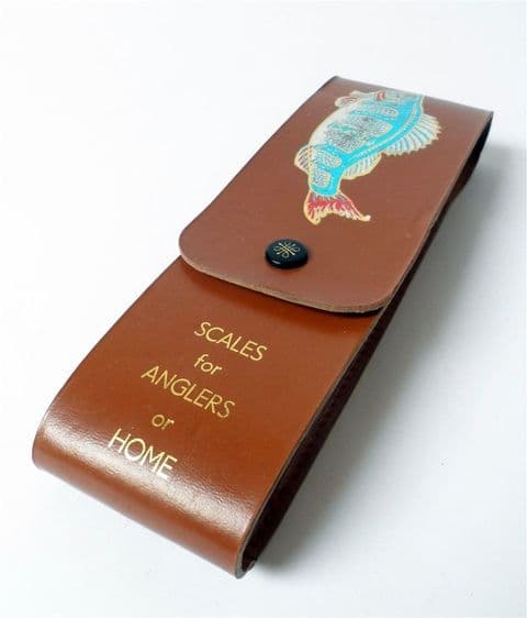 Vintage Leather Cased Little Samson Spring Balance Weighing Scales Circa 1960s Fishing Anglers Home Kitchen Perch