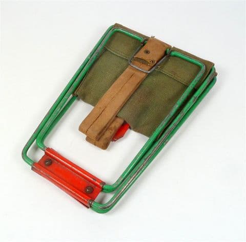 Vintage Lightweight Folding Fishing Stool  c 1950s Camping Caravan Camper Hiking Walking  Military?