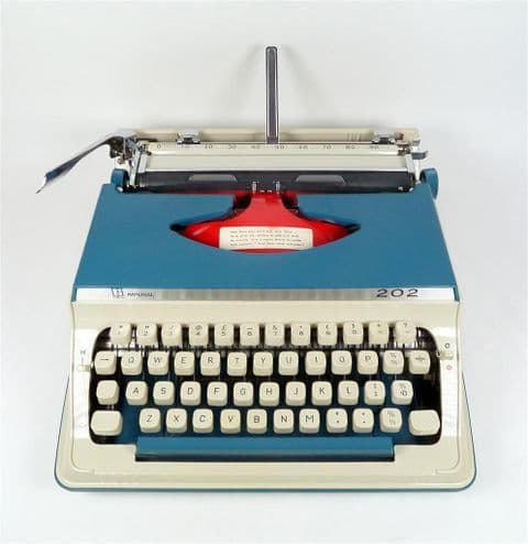 Vintage Litton Royal Imperial 202 Portable Manual Typewriter 70s Stunning Condition c/w Instructions