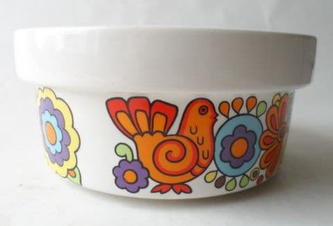 Vintage Lord Nelson Pottery Gaytime Serving Dish Bowl Circa 1960s 1970s  Gay Time