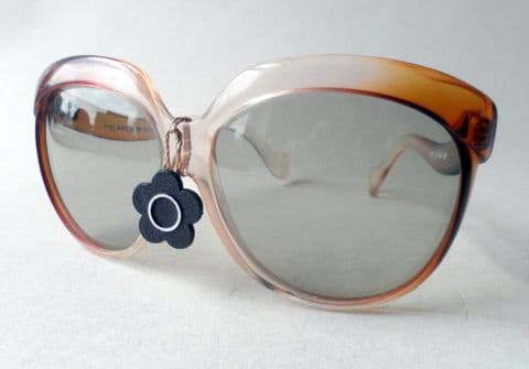 Vintage Mary Quant Ladies Designer Oversized Sunglasses Sun Glasses Polaroid 8859 Circa 1960/70s With Tag