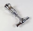 Vintage Mechanical Chrome Plated Rollover Locking Collar Frame Corkscrew Geschuetzt German Reg Des
