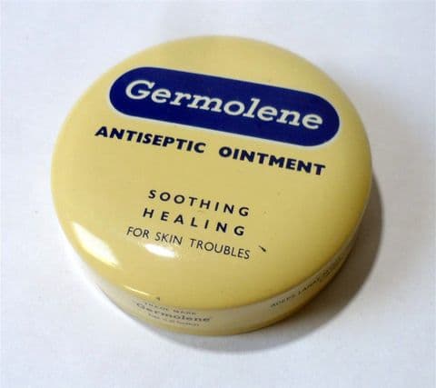 Vintage Medical Chemist Tin Germolene Ointment Veno Drug Company St Helens Lancashire 1970s