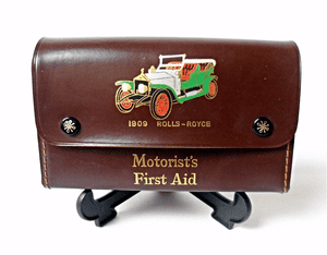 Vintage Medical Kit 1909 Rolls Royce Leather Motorists First Aid Set Car Driving Crela Manchester