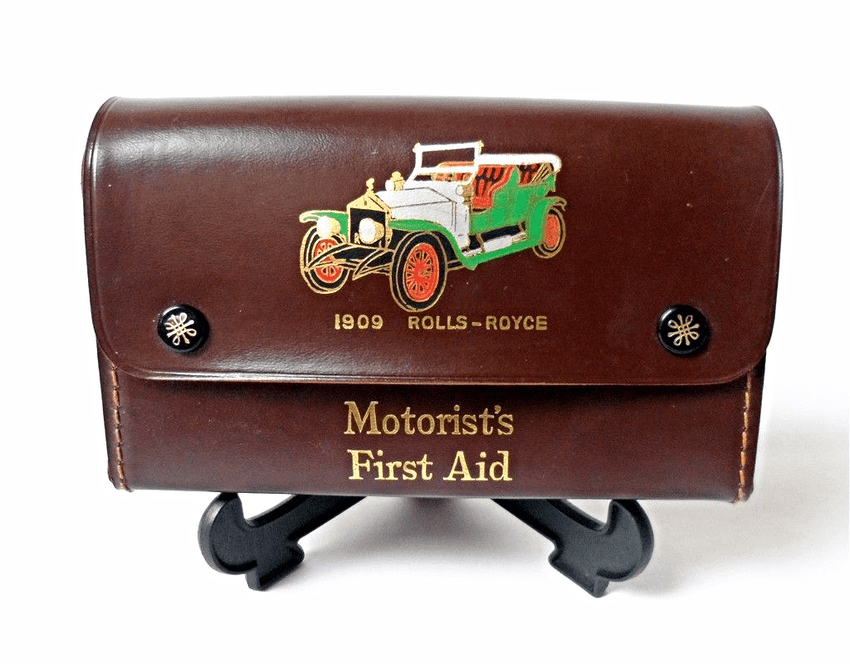 Vintage Medical Kit 1909 Rolls Royce Leather Motorists First Aid Set Car Driving Crela Manchester
