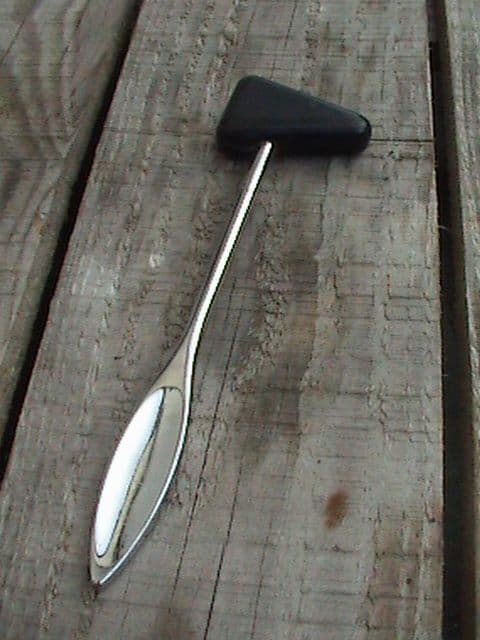 Vintage Medical Reflexology Tool Reflex Hammer Percussor Registered Design Taylor Pattern 1930s