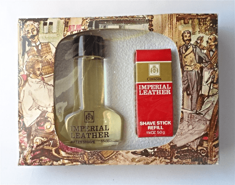 Vintage Mens Aftershave Gift Set Cussons Imperial Leather 65ml Aftershave 50g Shave Stick Refill