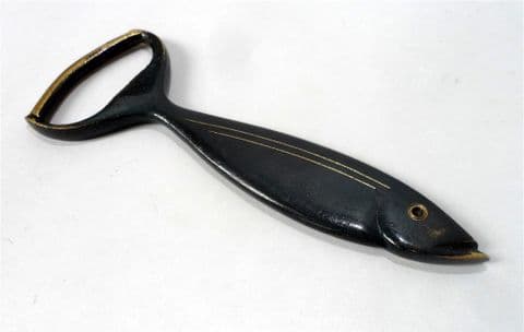 Vintage Mid Century Israeli  Fish Salmon Bronze Made in Israel Bottle Opener Hankuli Pal-Bell Dayagi