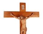 Vintage Mid Century Italian Anri Carved Wood Wooden Crucifix Cross Christianity Jesus Christ