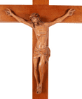 Vintage Mid Century Italian Anri Carved Wood Wooden Crucifix Cross Christianity Jesus Christ