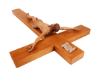 Vintage Mid Century Italian Anri Carved Wood Wooden Crucifix Cross Christianity Jesus Christ